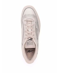 Мужские бежевые кожаные низкие кеды от Maison Margiela x Reebok