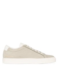 Мужские бежевые кожаные низкие кеды от Common Projects