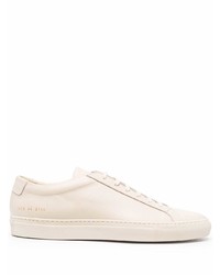 Мужские бежевые кожаные низкие кеды от Common Projects