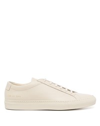 Мужские бежевые кожаные низкие кеды от Common Projects