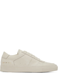 Мужские бежевые кожаные низкие кеды от Common Projects