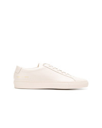 Мужские бежевые кожаные низкие кеды от Common Projects