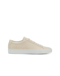 Мужские бежевые кожаные низкие кеды от Common Projects