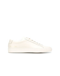 Мужские бежевые кожаные низкие кеды от Common Projects