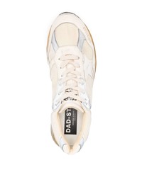 Мужские бежевые кожаные низкие кеды от Golden Goose