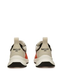 Мужские бежевые кожаные низкие кеды от Bally