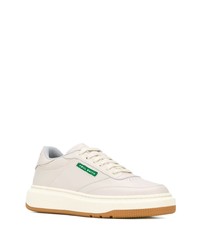 Мужские бежевые кожаные низкие кеды от Paul Smith