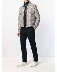 Мужские бежевые кожаные низкие кеды от Bottega Veneta