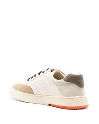 Мужские бежевые кожаные низкие кеды от OSKLEN