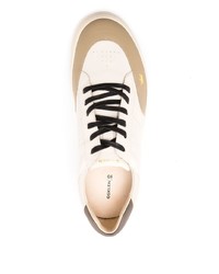 Мужские бежевые кожаные низкие кеды от OSKLEN