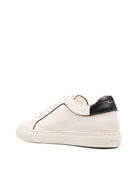 Мужские бежевые кожаные низкие кеды от Paul Smith