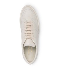 Мужские бежевые кожаные низкие кеды от Common Projects