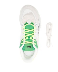 Мужские бежевые кожаные низкие кеды от Lacoste