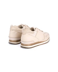 Мужские бежевые кожаные низкие кеды от Hender Scheme