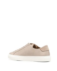 Мужские бежевые кожаные низкие кеды от Filippa K