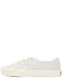 Мужские бежевые кожаные низкие кеды от Vans