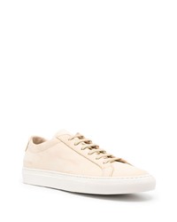 Мужские бежевые кожаные низкие кеды от Common Projects