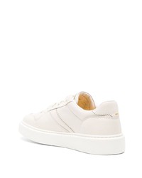 Мужские бежевые кожаные низкие кеды от Doucal's