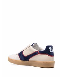 Мужские бежевые кожаные низкие кеды от Pantofola D'oro