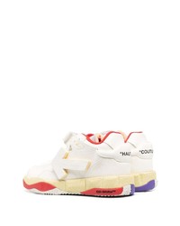 Мужские бежевые кожаные низкие кеды от Off-White