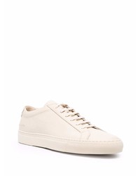 Мужские бежевые кожаные низкие кеды от Common Projects