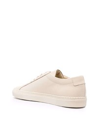 Мужские бежевые кожаные низкие кеды от Common Projects