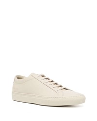 Мужские бежевые кожаные низкие кеды от Common Projects