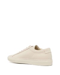 Мужские бежевые кожаные низкие кеды от Common Projects