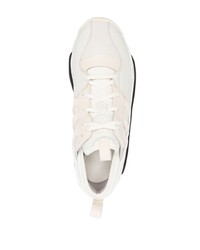 Мужские бежевые кожаные низкие кеды от Y-3