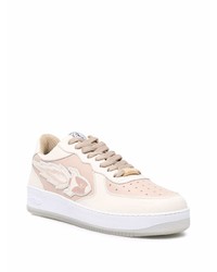 Мужские бежевые кожаные низкие кеды от Enterprise Japan