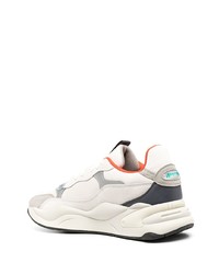 Мужские бежевые кожаные низкие кеды от Puma