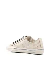 Мужские бежевые кожаные низкие кеды от Golden Goose