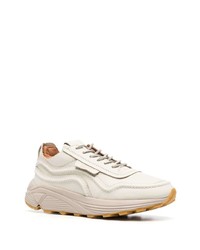 Мужские бежевые кожаные низкие кеды от Buttero