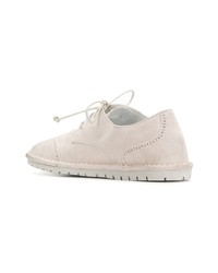 Женские бежевые кожаные оксфорды от Marsèll