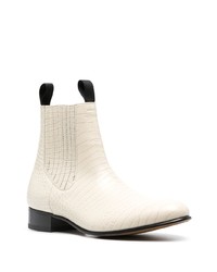 Мужские бежевые кожаные повседневные ботинки от Tom Ford