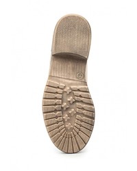 Бежевые кожаные полусапоги от Flyfor