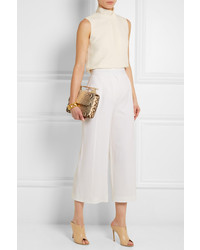 Бежевые кожаные сабо от Gianvito Rossi