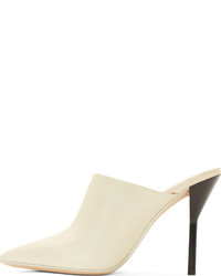 Бежевые кожаные сабо от 3.1 Phillip Lim