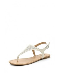 Бежевые кожаные сандалии на плоской подошве от Call it SPRING