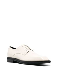 Бежевые кожаные туфли дерби от Martine Rose