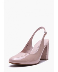 Бежевые кожаные туфли от Alessio Nesca