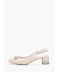 Бежевые кожаные туфли от Berkonty