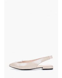 Бежевые кожаные туфли от Berkonty