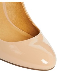 Бежевые кожаные туфли от Asos