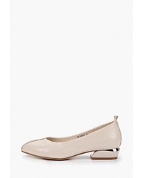 Бежевые кожаные туфли от Elche