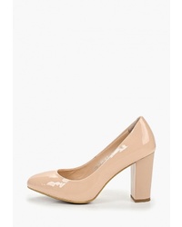 Бежевые кожаные туфли от Laremo