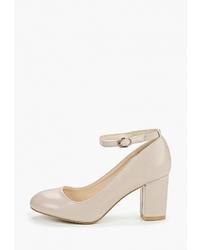 Бежевые кожаные туфли от Mellisa