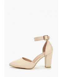 Бежевые кожаные туфли от Mellisa