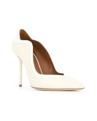 Бежевые кожаные туфли от Malone Souliers