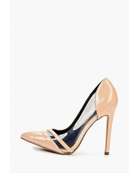 Бежевые кожаные туфли от Tulipano